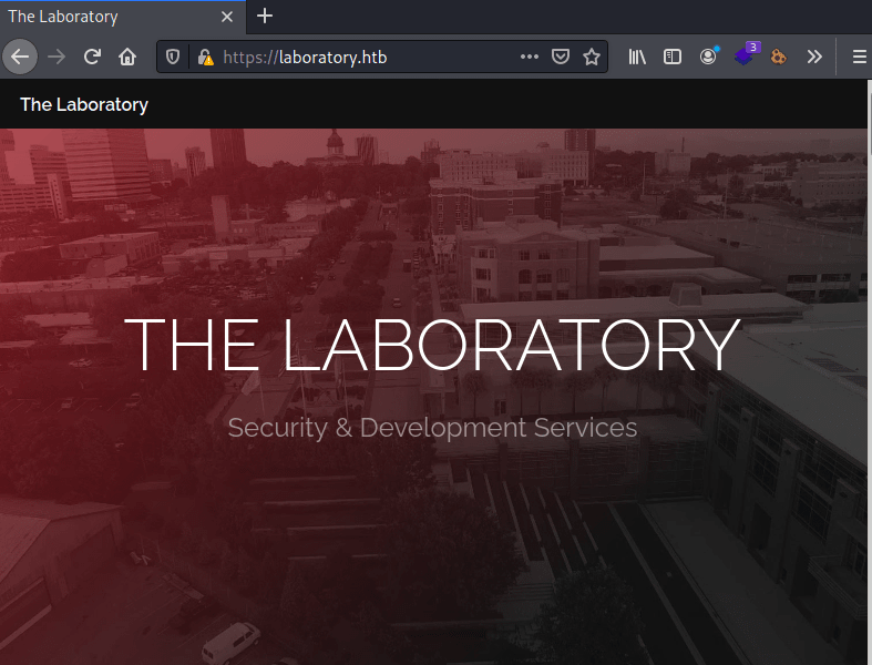The laboratory main page
