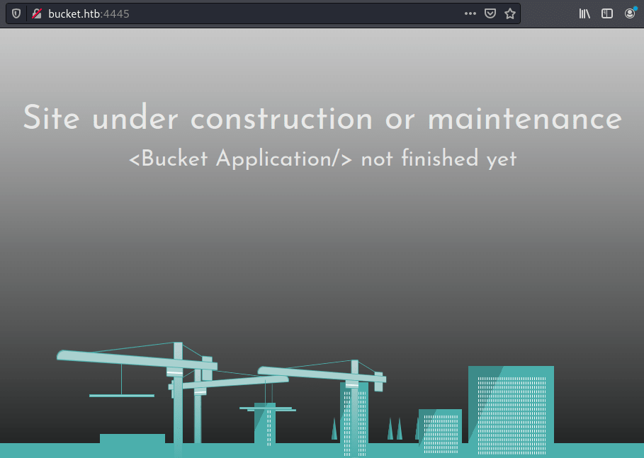 bucket.htb under construction
