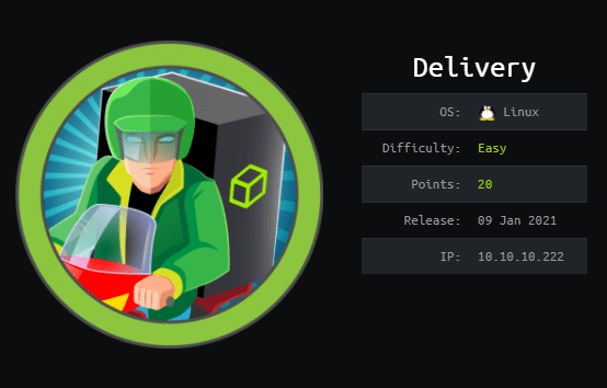 Cover Image for Delivery - [HTB]