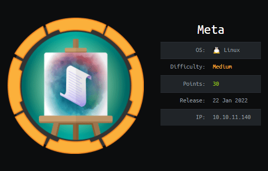 Cover Image for Meta - [HTB]