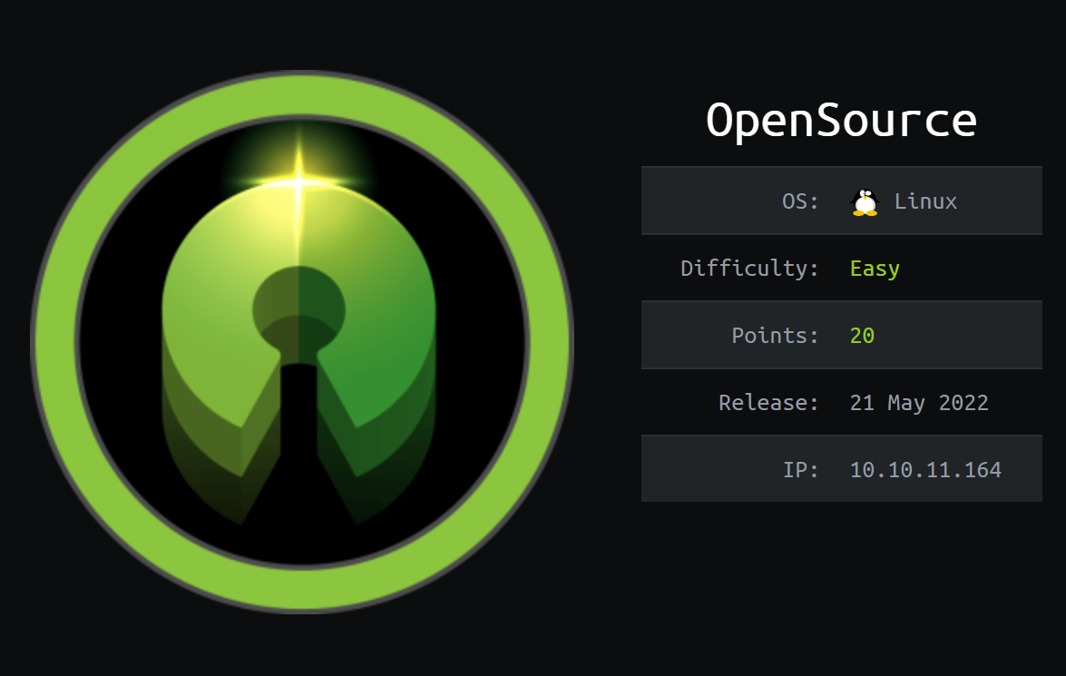 Cover Image for OpenSource - [HTB]